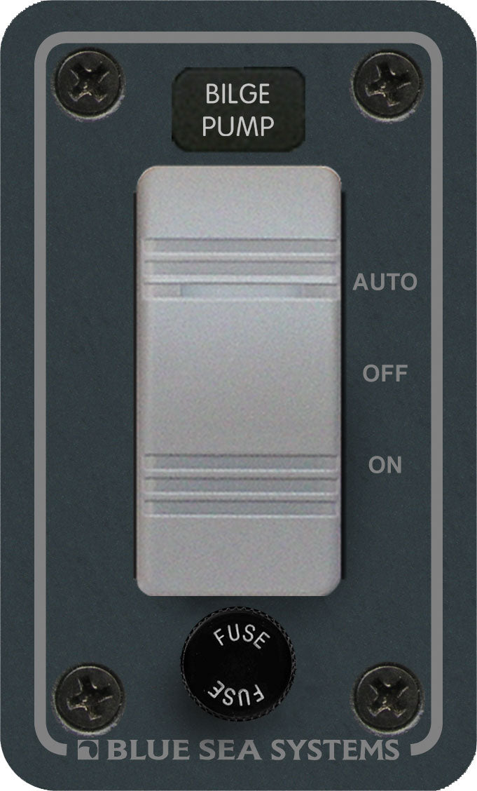 Blue Sea Systems Panel H2O 12VDC AGC BilgePumpH