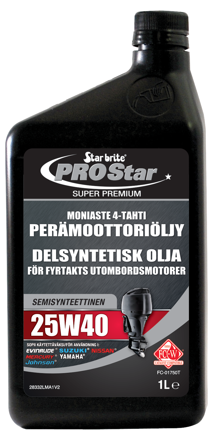 Star brite Premium Synthetic Blend 4 Stroke Outboard Oil 25W40 3,78L