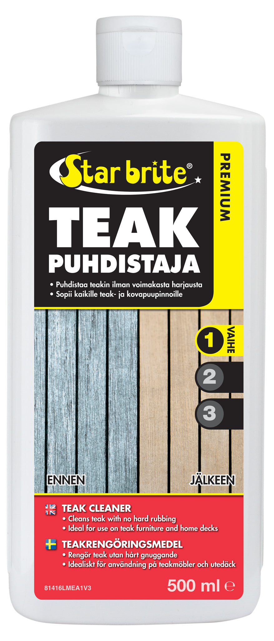 Star brite Premium Teak Cleaner - Step 1 500ml