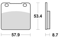 SBS Brakepads Sintered Bak – bilde 1