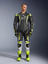 Alpinestars Skinn suite 1-pcs GP Tech v5 Svart/Hvit/Fluo Gul – bilde 2