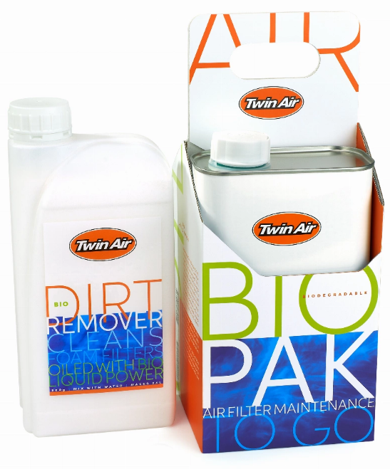 Twin Air BioPak med Liquid Bio Power luftfilterolje (1+1 liter)