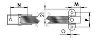 Osculati SS hatch stay 260mm B – bilde 1