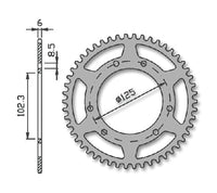 Forte Bakdrev 58 tenner (420) Ø105 mm Rød Alu Aprilia / Derbi / Drac / Rieju – bilde 1