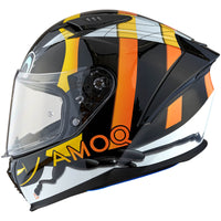 AMOQ Hjelm FI100 Bee Glanset Svart JNR – bilde 1