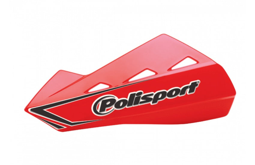 Polisport Qwest Handguards + Universal Plastic Mounting Sett Rød CR04 (25)