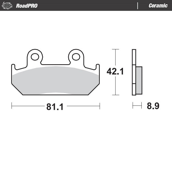Moto-Master Brakepads RoadPRO Ceramic Fram Africa Twin 90-92