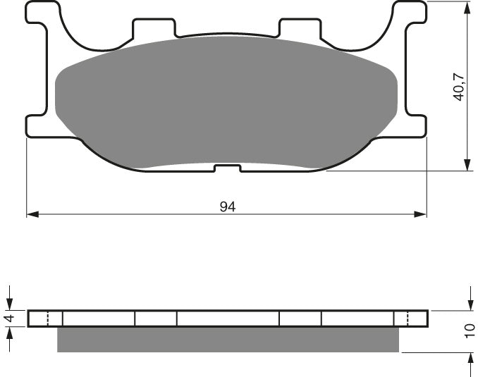 Goldfren Brake Pads 099 Ceramic Karbon AD