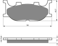 Goldfren Brake Pads 099 Ceramic Karbon AD – bilde 1