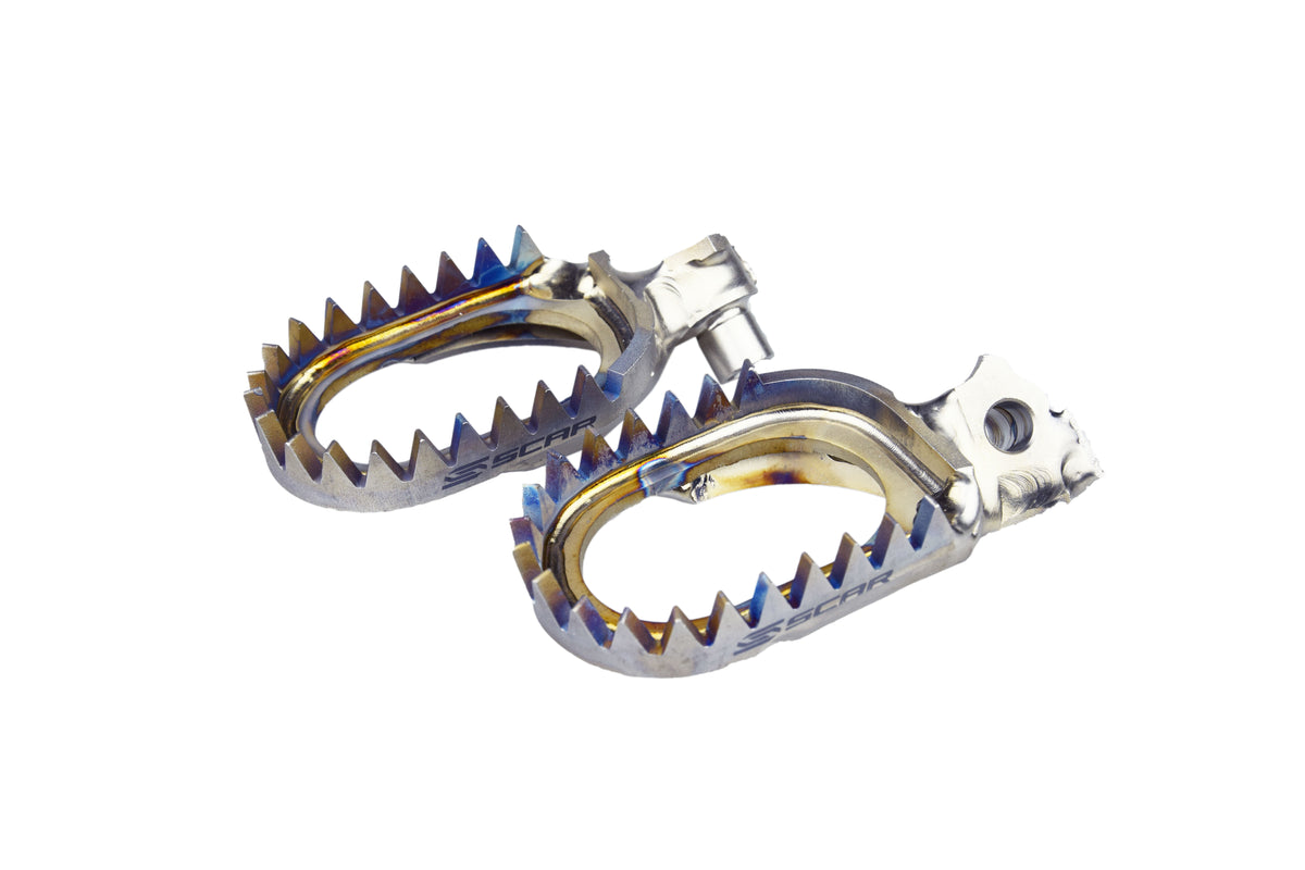 Scar Titan Footpegs Anti Mud - Yamaha