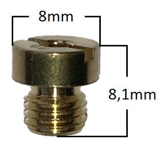 Main Jet, # 98 , Round, 6mm, Fits: Dellorto