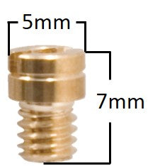 Main Jet, # 66 , Round, M4, Fits: Keihin