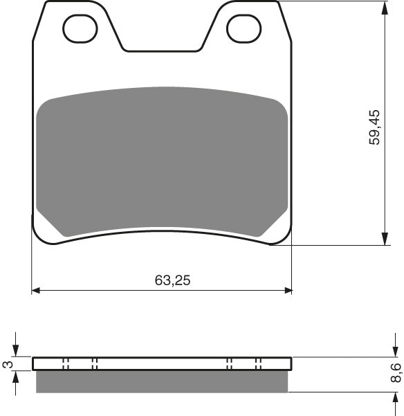 Goldfren Brake Pads 222 Ceramic Karbon AD