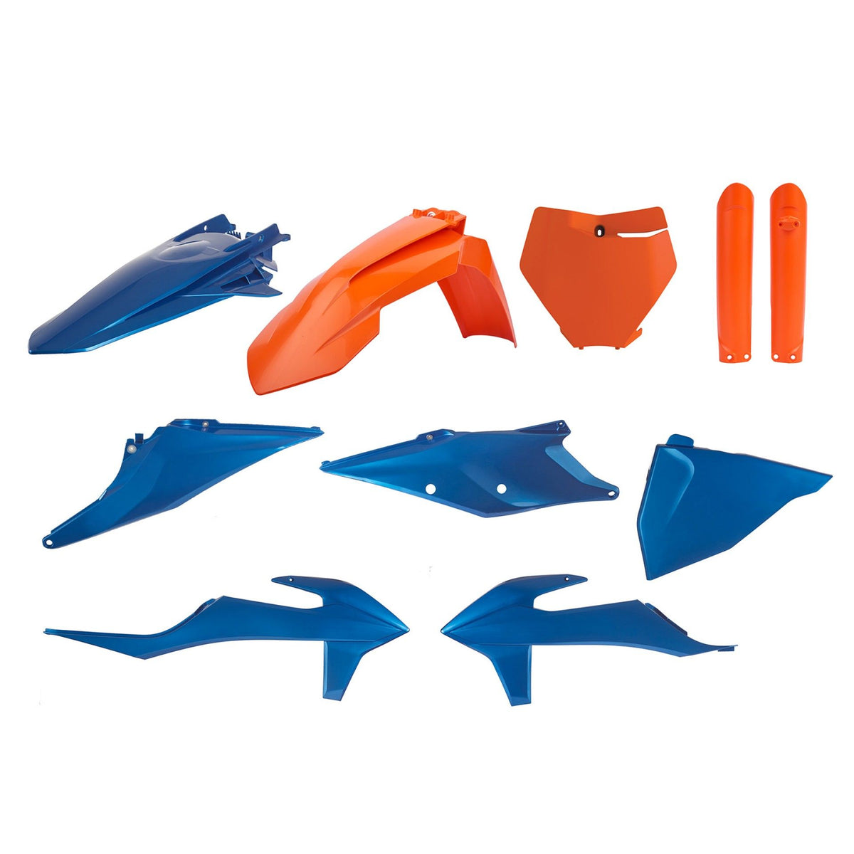 Polisport full Sett KTM SX/SXF(19-22) Blå/Oransje (1)