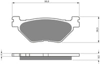 Goldfren Brake Pads 165 Ceramic Karbon AD – bilde 1