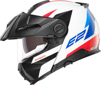 Schuberth Hjelm E2 Defender Hvit/Blå – bilde 2