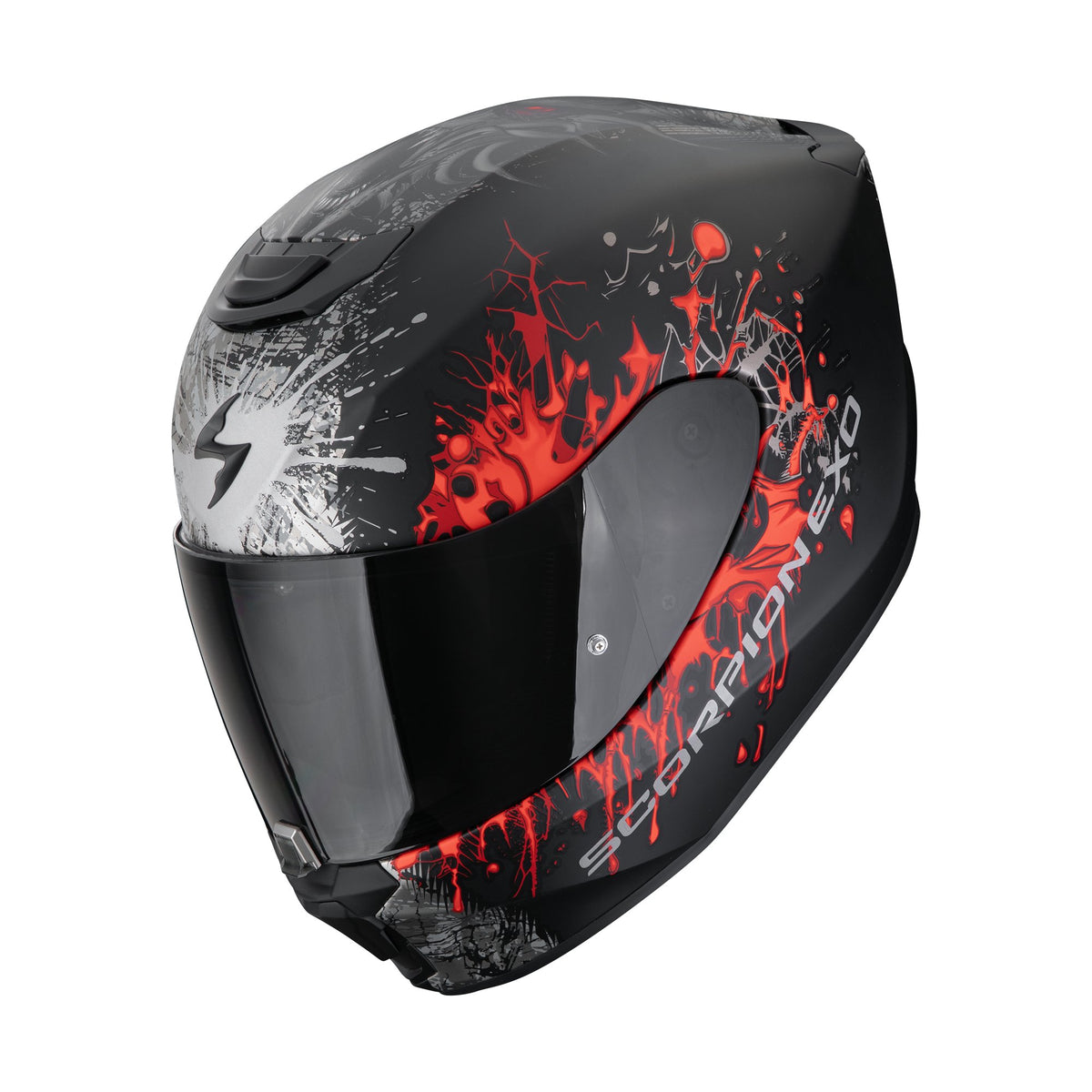 Scorpion Hjelm EXO-391 WOLF Matt Black-Red