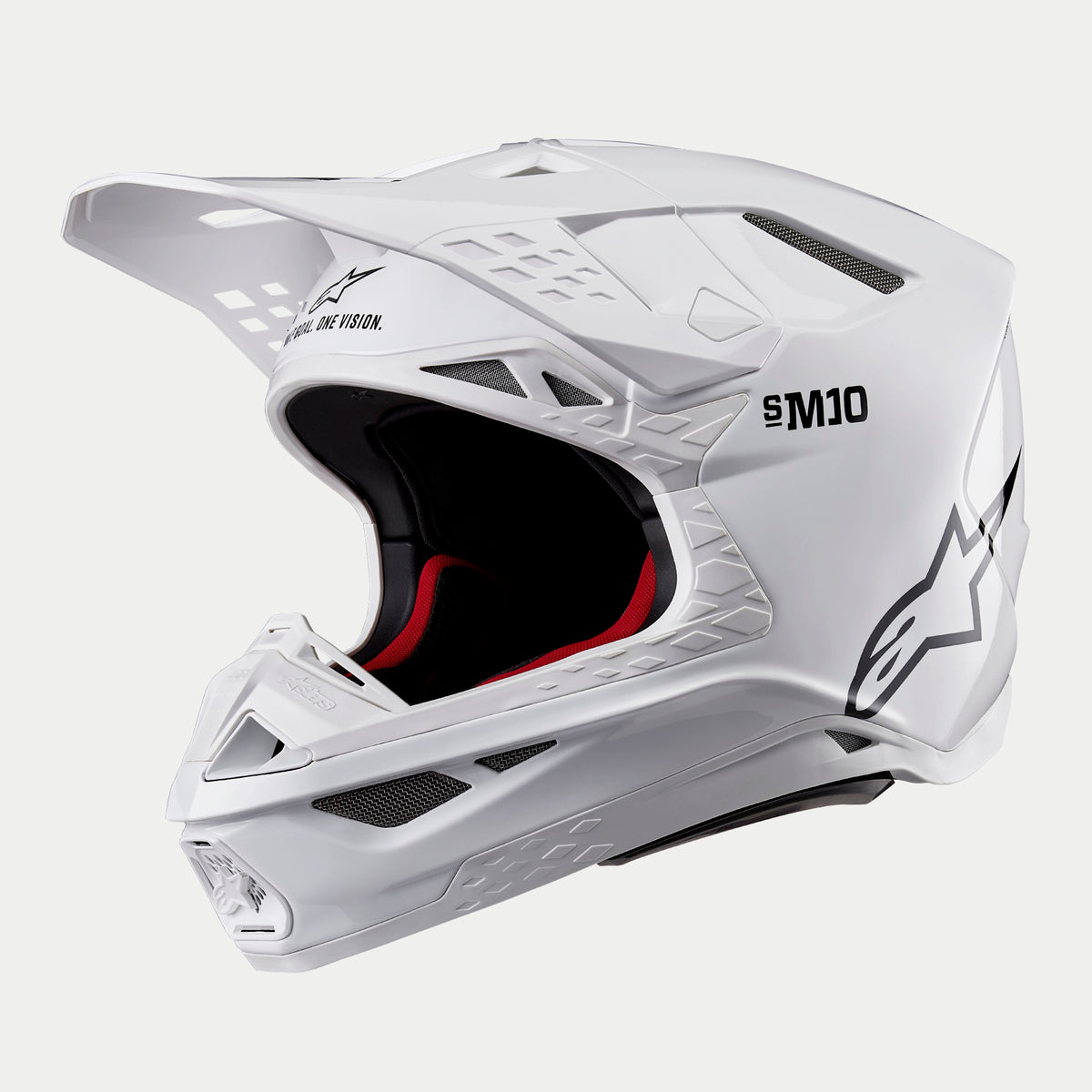 Alpinestars Hjelm S-M10 2206 Solid Hvit