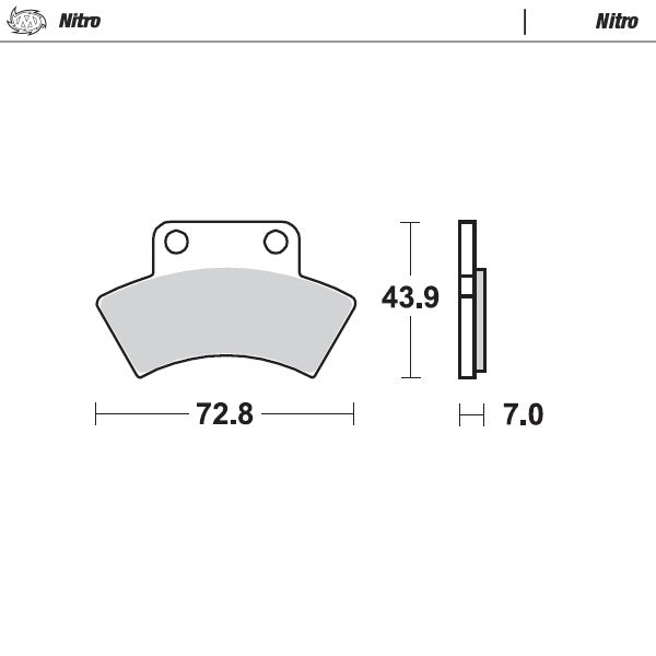 Moto-Master Brakepads Polaris rear: Scrambler/Sportsman 500 <1997 Scrambler 4