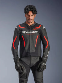 Alpinestars Skinnjakke GP Force v2 Svart/Fluo Rød – bilde 2
