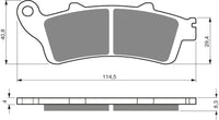 Goldfren Brake Pads 178 Ceramic Karbon AD – bilde 1