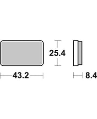 SBS Brakepads Sintered Atv – bilde 1
