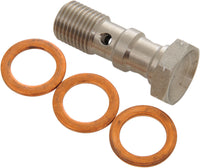 Goodridge Dobbel banjobolt 10 x 1,25 mm med pakninger rustfritt stål – bilde 1
