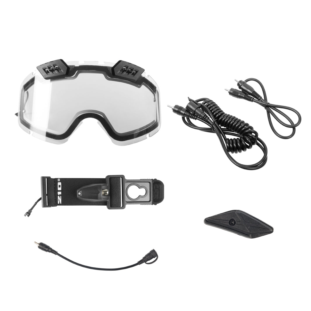 CKX Heated upgrade Sett to Goggles 210° Airflow Klar