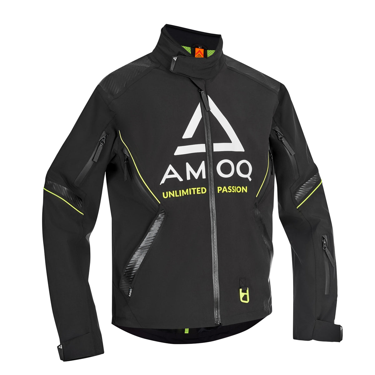 AMOQ Caliber V2 Jakke Sort/Hivis gul XL