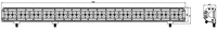 Kinwons Led Bar 10-30V 252W Combo – bilde 1