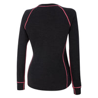 AMOQ 100% Merino W's Base Layer Trøye Grå/Rosa – bilde 1