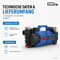 Güde Tyskland GP 18-0 Batteridrevet Hagepumpe – bilde 3