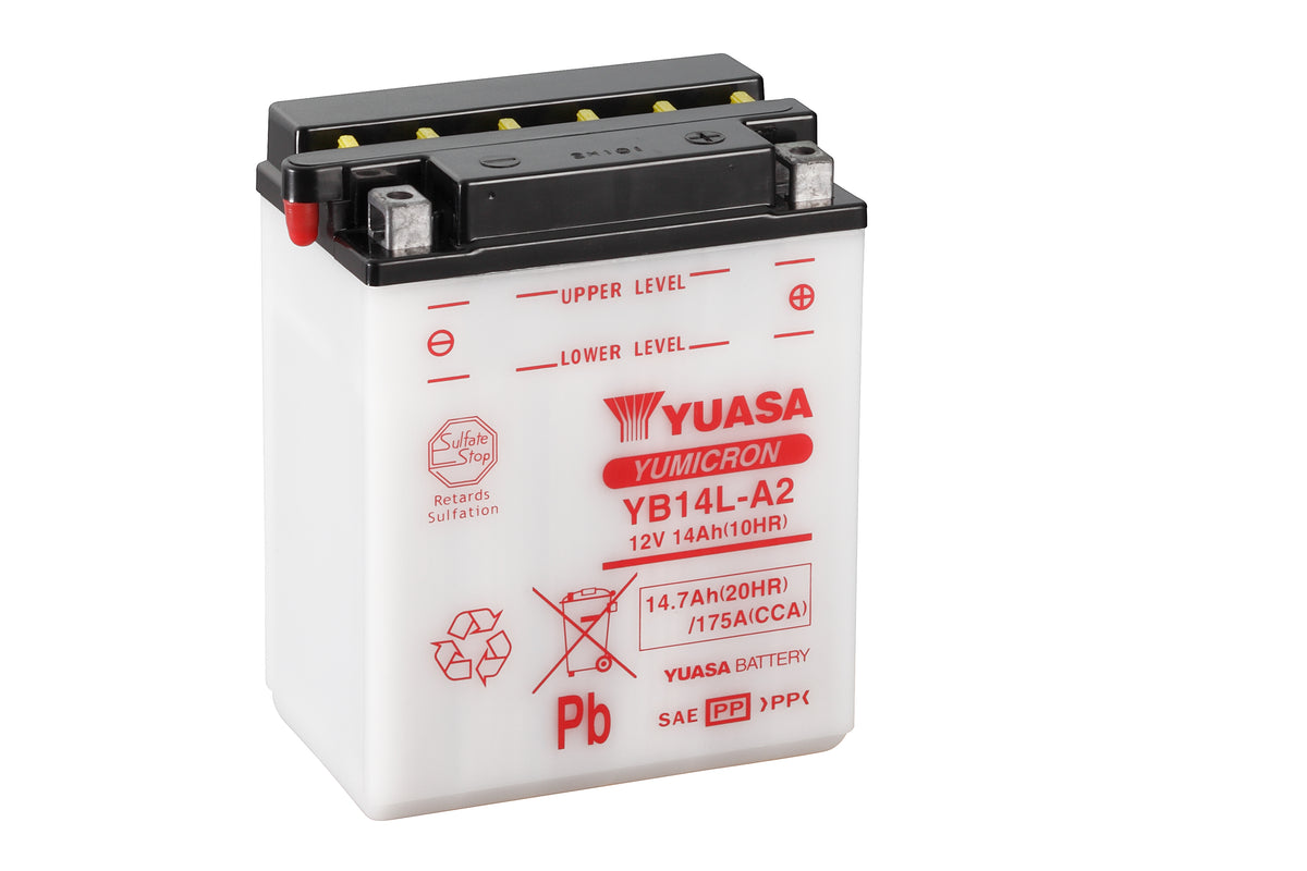 Yuasa Batteri YB14L-A2 (cp) with acidpack (4)