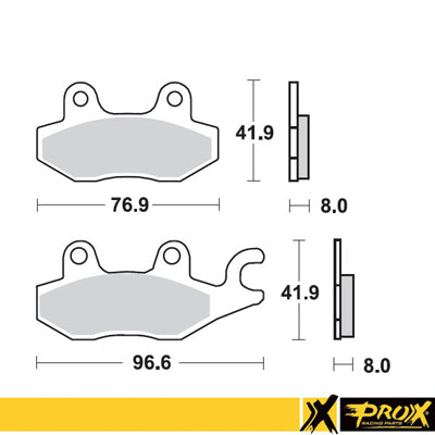 ProX Fram Brake Pute LT-R450 '06-11 (Right) + YFZ450 '04-09