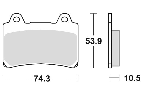 SBS Brakepads Sintered Bak