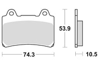 SBS Brakepads Sintered Bak – bilde 1