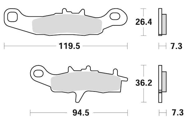 SBS Brakepads Racing Sintered