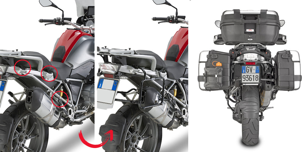 Givi Rapid release Rør side-case Holder for MONOKEY® Koffert BMW R1200GS (13-)