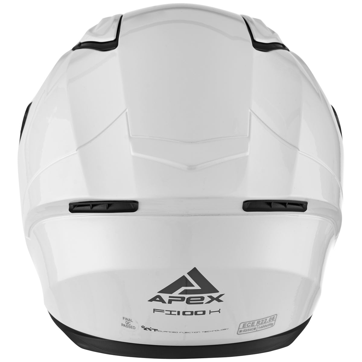 APEX Hjelm FI100 Solid Hvit JNR YS 51-52 cm