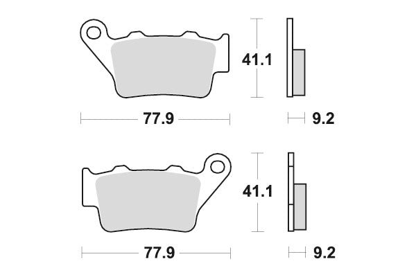 SBS Bremseklosser Sintered Offroad 675SI