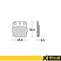 ProX Bremseklosser bak Yamaha YZ80/85 93-23 – bilde 1