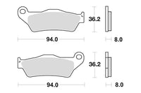 SBS Brakepads Sintered Bak – bilde 1