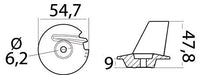 Osculati anode fin Tohatsu 8-20HP 4-Stroke – bilde 2