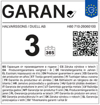 Halvarssons Tekstiljakke H80 Svart – bilde 3