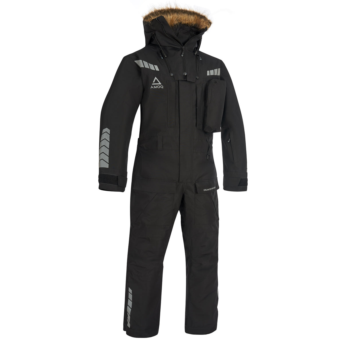 AMOQ Arctic Monosuit isolert Sort 2XL