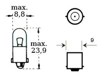 Bulb 12v 2w Ba 9s – bilde 1