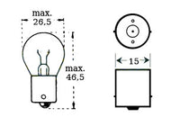 Bulb 6v 15w Ba 15s – bilde 1