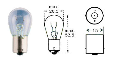 Bulb 12v 21w Ba 15s