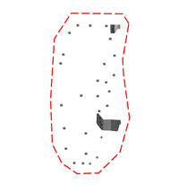 DFK Door hinge + door fastener kit Left Polaris Ranger 570 Midsize 2022-> – bilde 1