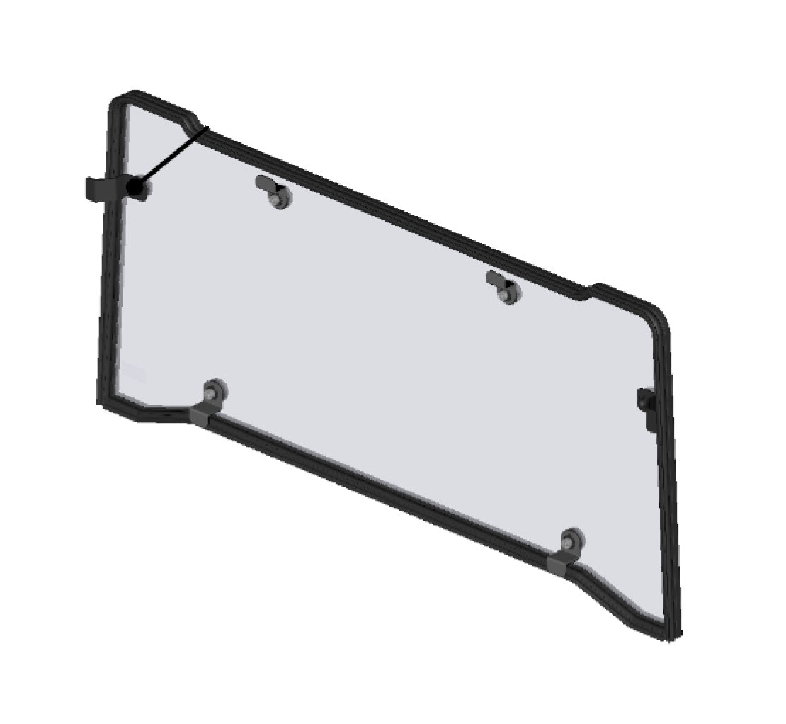 DFK Rear panel Polaris Ranger 570 Midsize 2022->